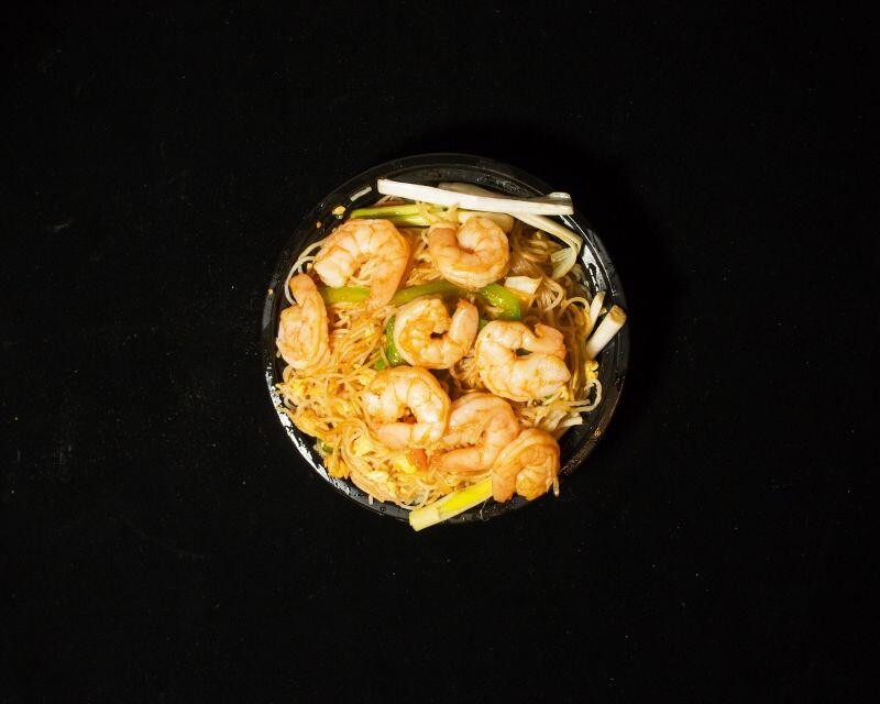 Fideo De Arroz Y Camaron