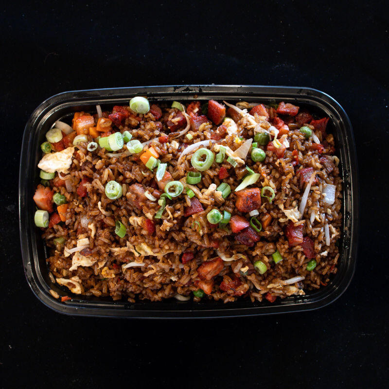 Arroz Frito Con Cerdo Asado